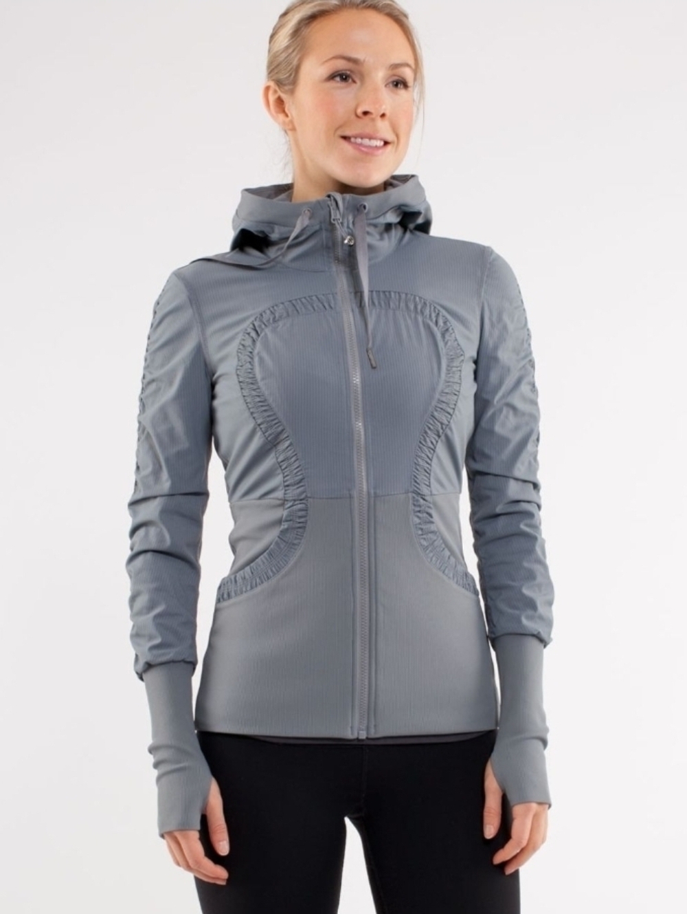 NWOT LULULEMON Dance Studio Jacket III Reversible Gray Size 8